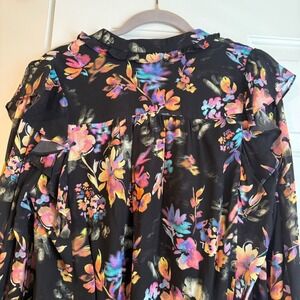 AMANDA‎ UPRICHARD Revolve Cerrone Mini Dress Mirabella Long Sleeve Black Floral
